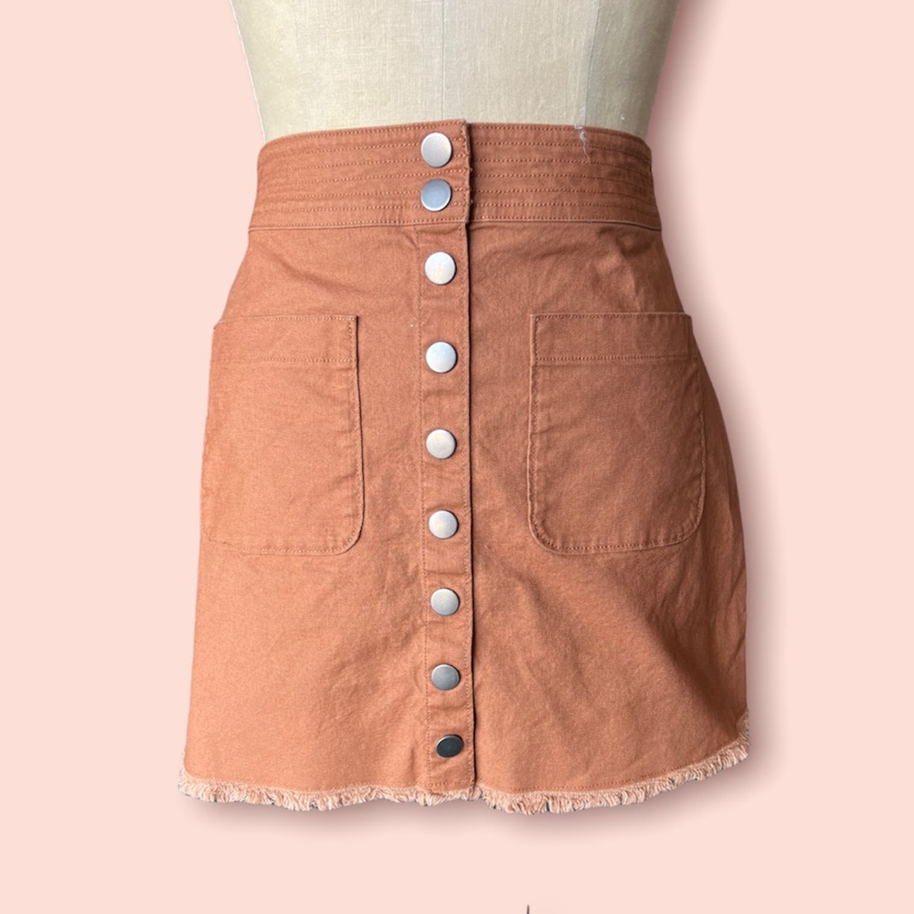 Madewell High-Waist Snap Skirt